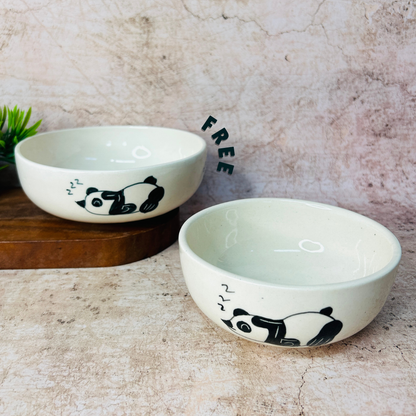 PANDA SET - Buy 1 Panda Serving Bowl & Get 1 Panda Snack Bowl FREE