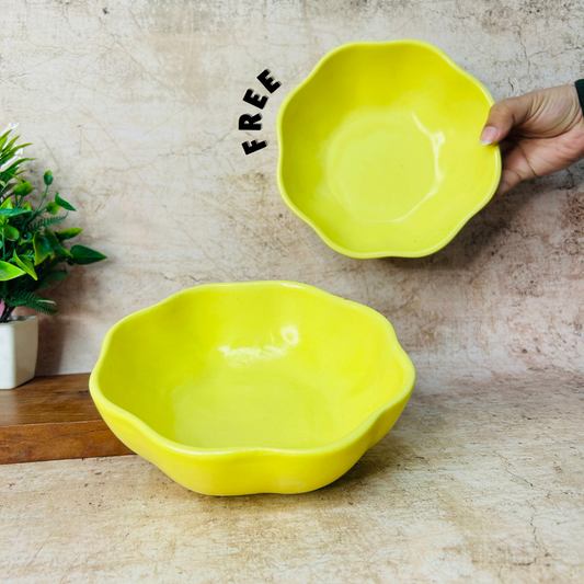 SUNFLOWER SERVING BOWL - Buy 1 Get 1 FREE