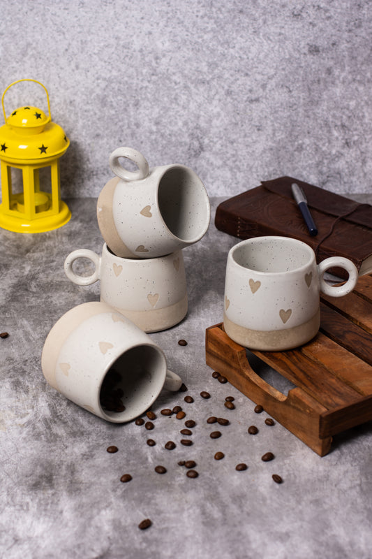 GREY MULTI HEART MUG