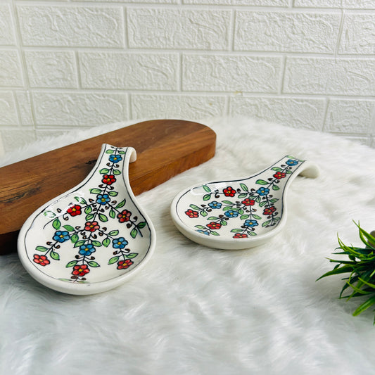 FLORAL SPOON REST (Set of 1)