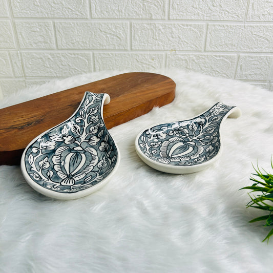 BLACK SPOON REST SET OF 1