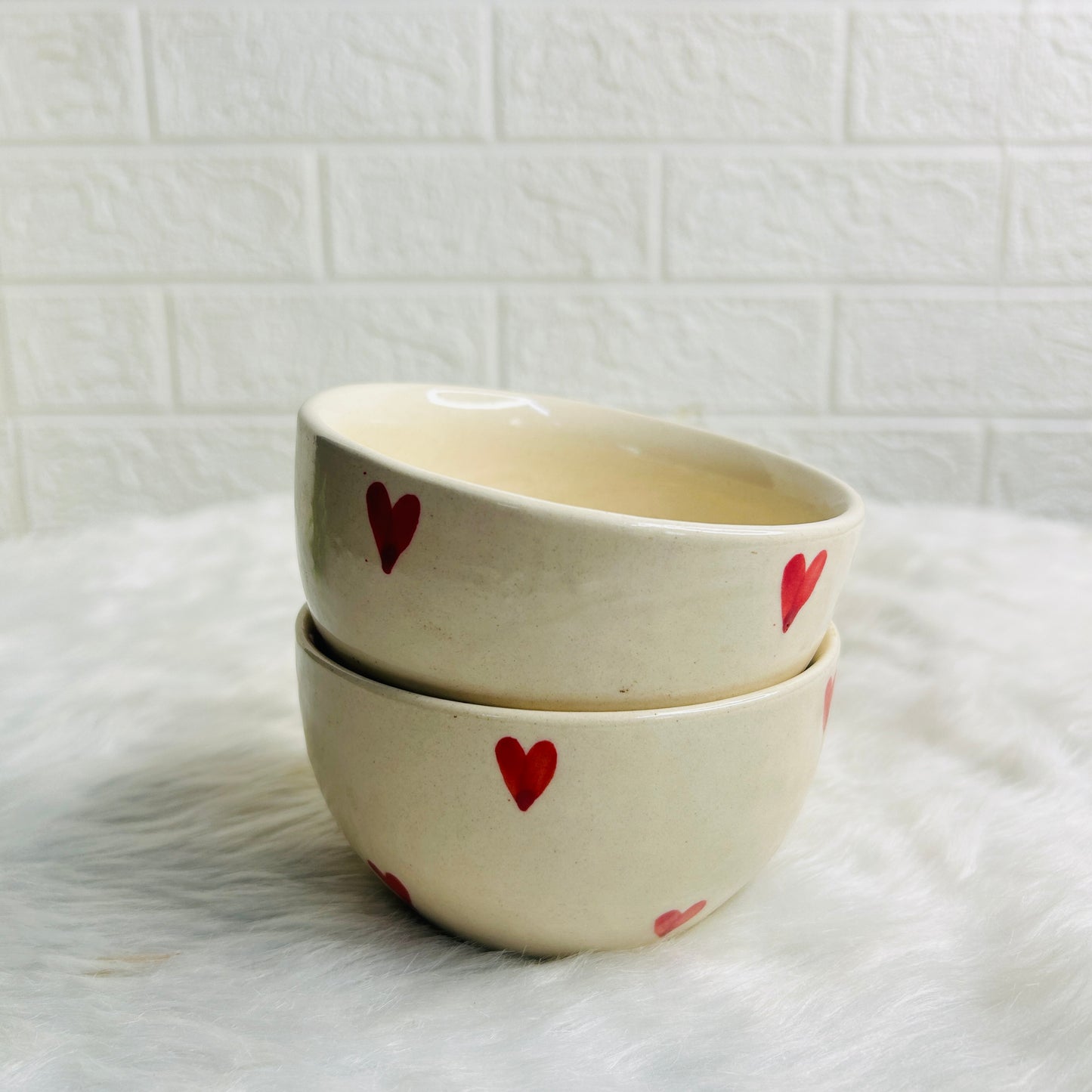 RED HEART SNACK BOWL (Set of 1)