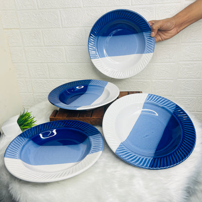 BLUE & WHITE PASTA PLATE 10 INCH SET OF 1