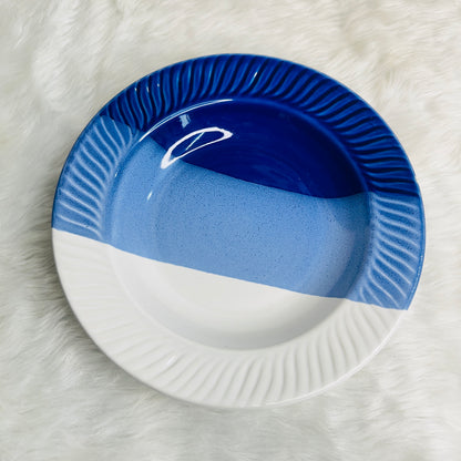 BLUE & WHITE PASTA PLATE 10 INCH SET OF 1