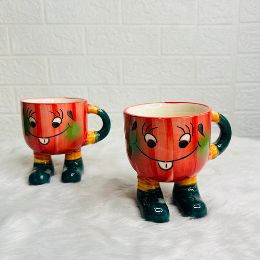 ORANGE SMILEY MUG (Set of 1)