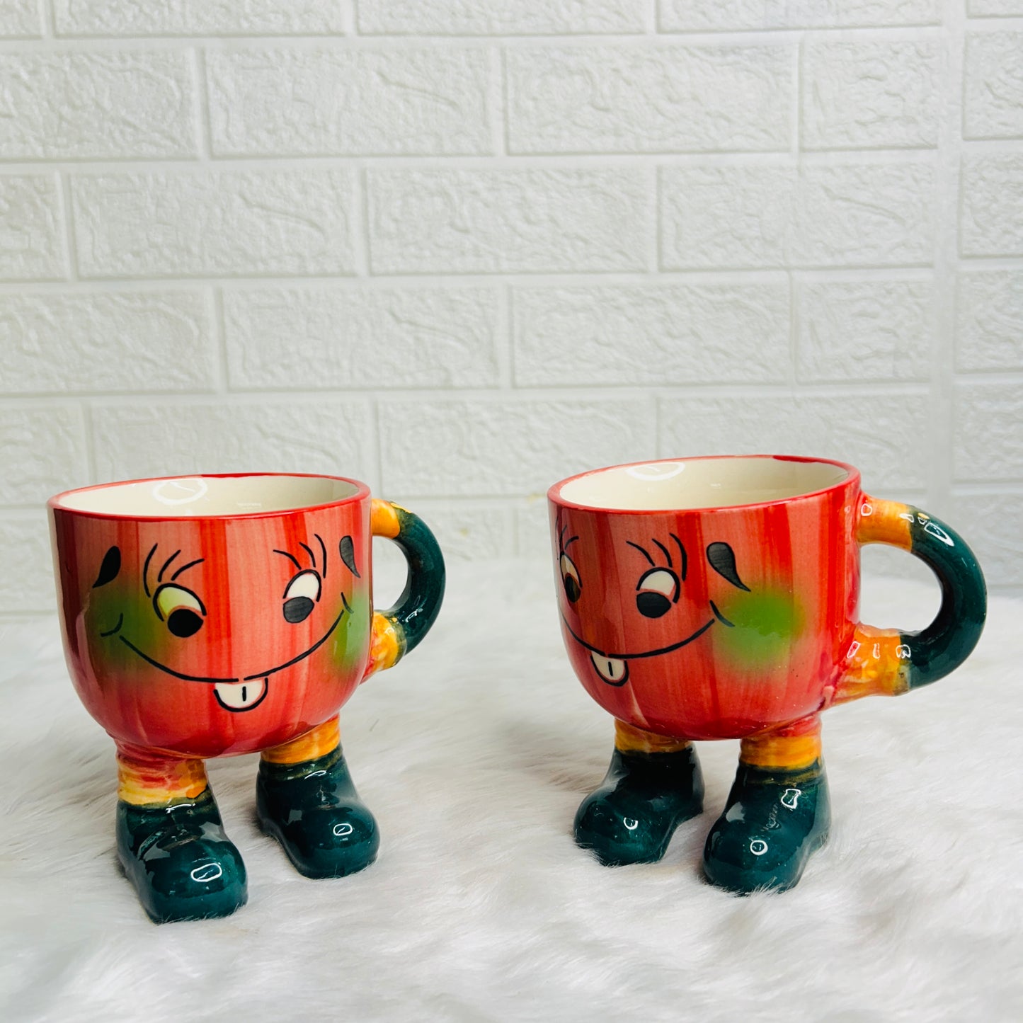 ORANGE SMILEY MUG (Set of 1)