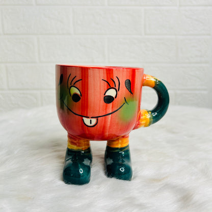 ORANGE SMILEY MUG (Set of 1)