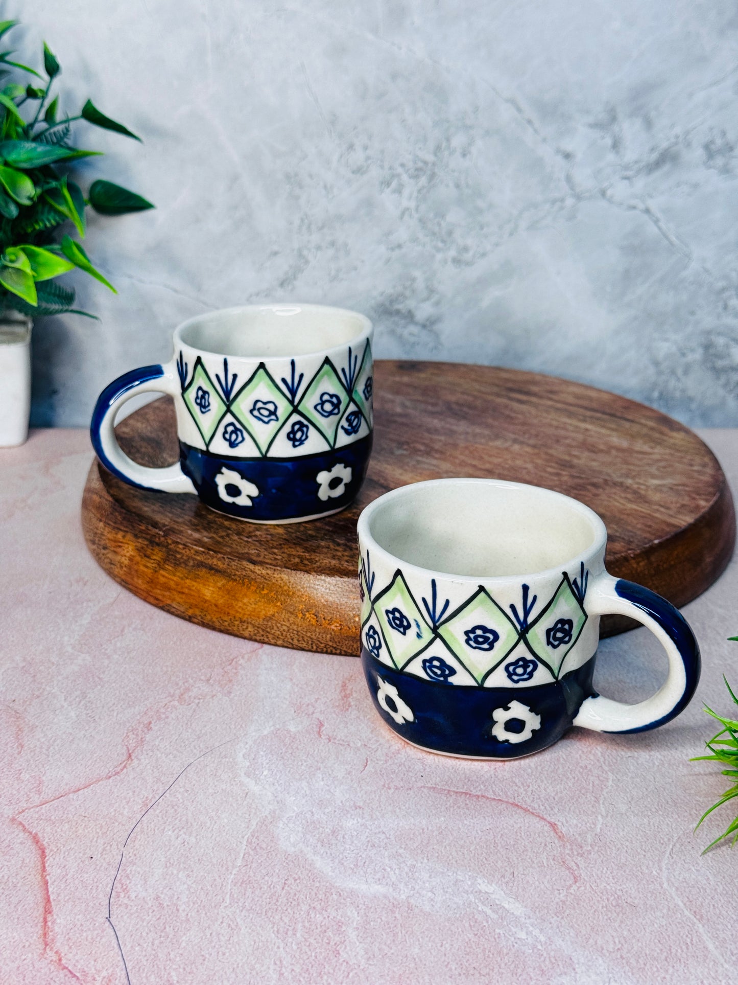 NAVY BLUE TEA CUP