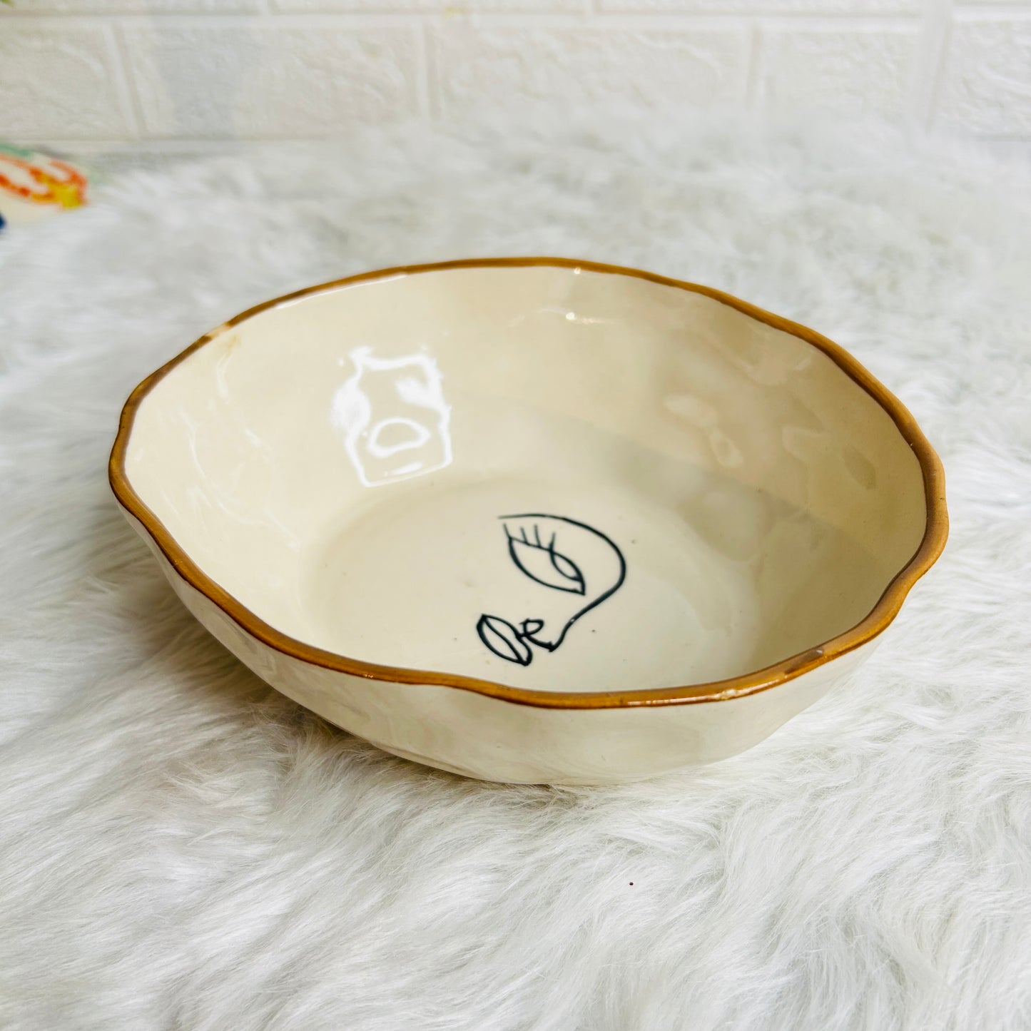 FACE SERVING BOWL SET OF 1