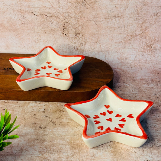 RED HEART STAR PLATTER (Pack of 1)