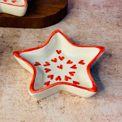 RED HEART STAR PLATTER (Pack of 1)