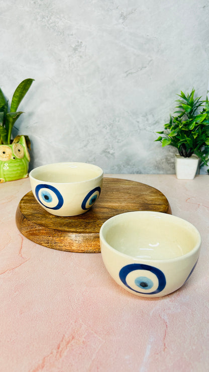 EVIL EYE SNACK BOWL  SET OF 2