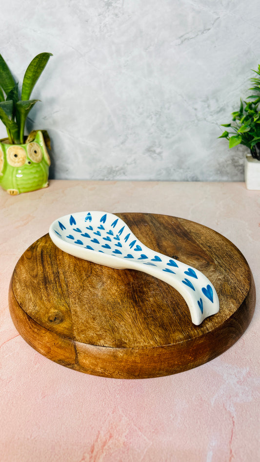 BLUE HEART SPOON REST SET OF 1