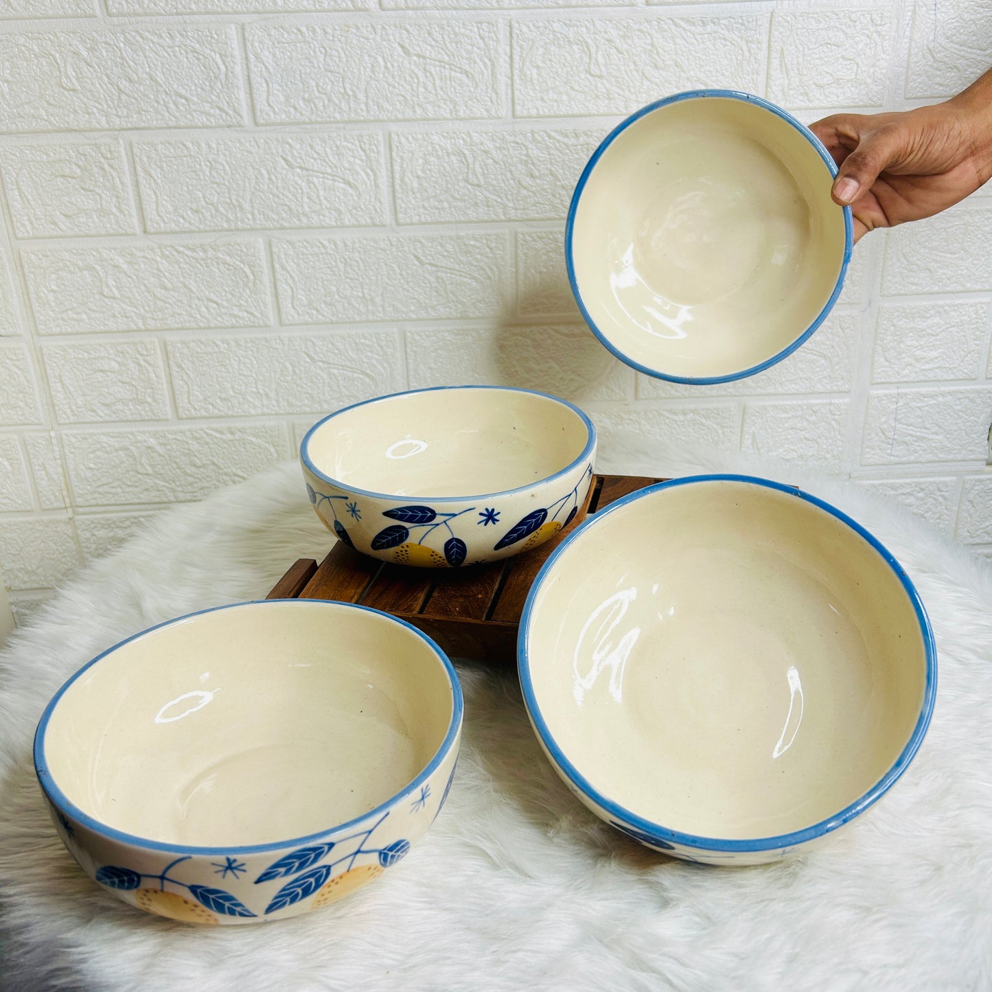 LEMON SERVING BOWL SET OF 1