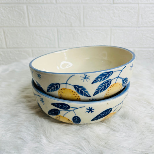 LEMON SERVING BOWL SET OF 1