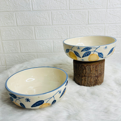 LEMON SERVING BOWL SET OF 1