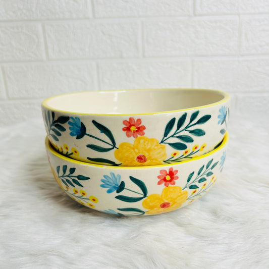 FLOWER SERVING BOWL SET OF 1