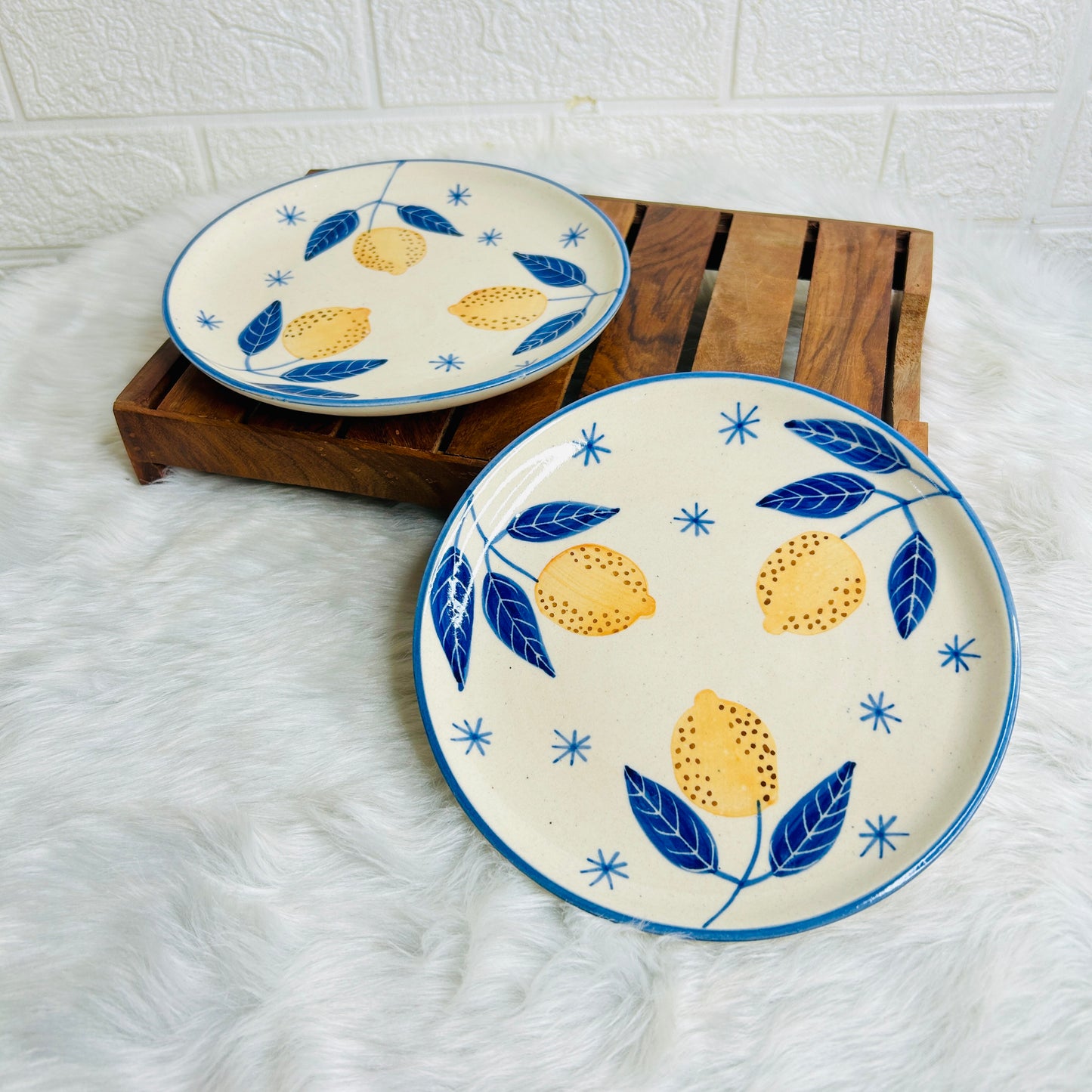 LEMON PASTA PLATE 7.5 INCH SET OF 1