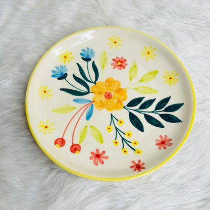 FLOWER PASTA PLATE 7.5 INCH SET OF 1