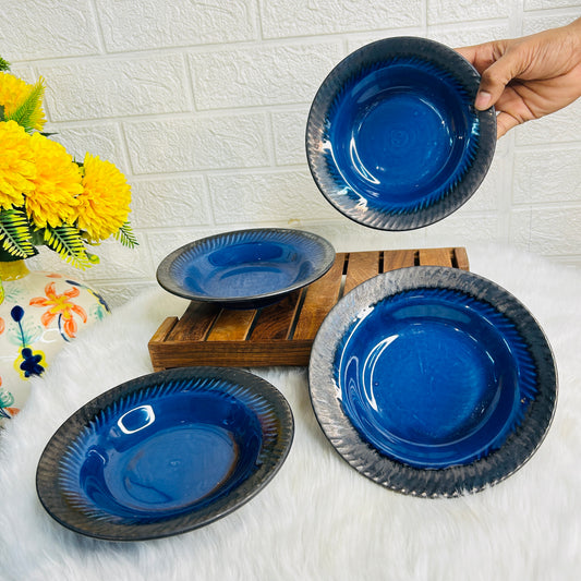 BLUE PASTA PLATE 7 INCH