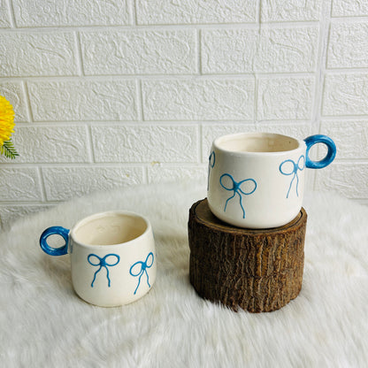 BLUE BOW MUG