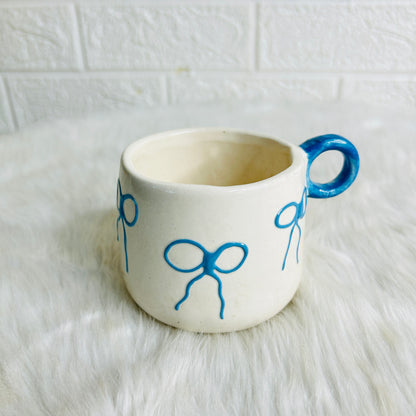 BLUE BOW MUG