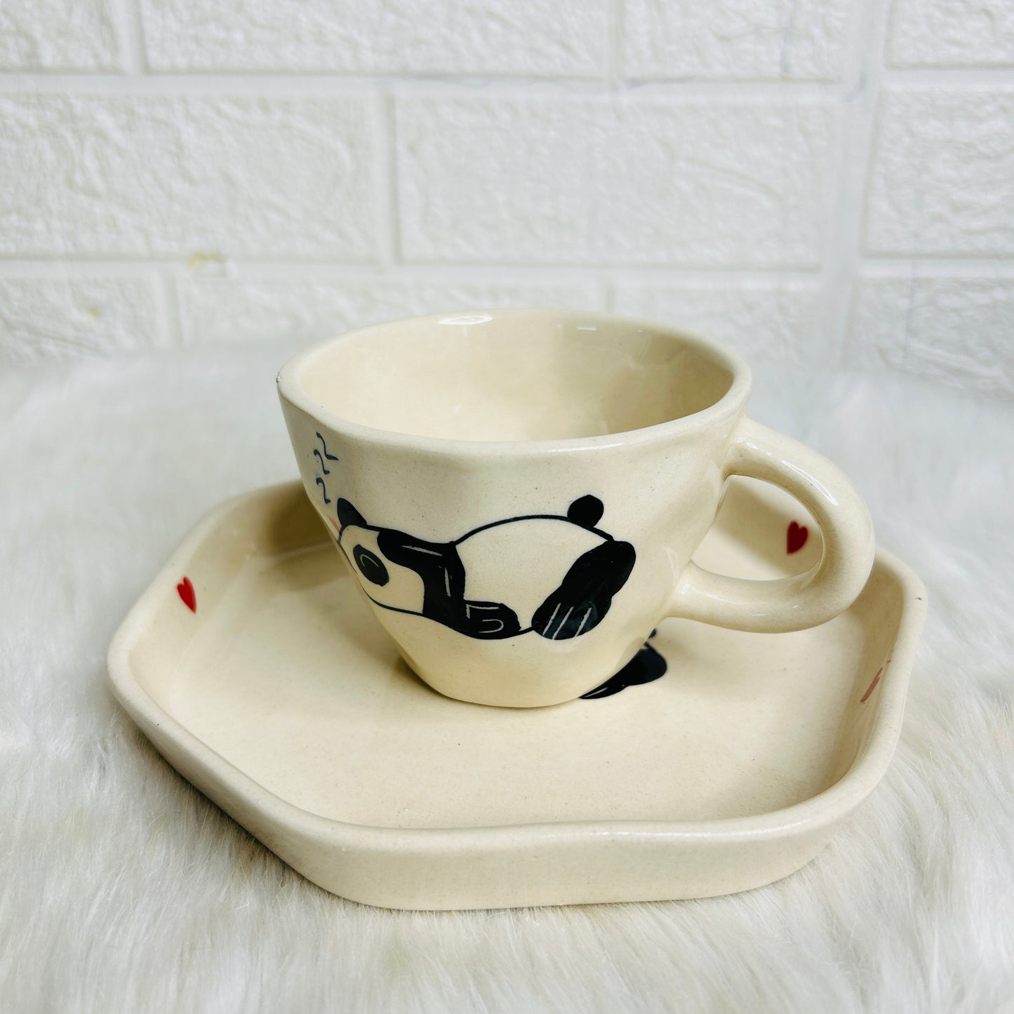 PANDA TEA CUP & SNACK PLATE