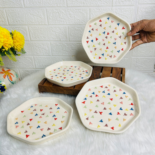 3D RAINBOW SNACK PLATE 7 INCH