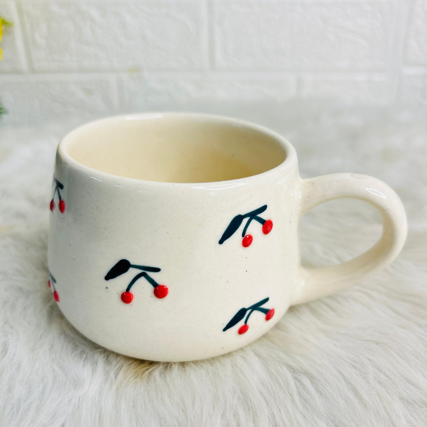 3D CHERRY ROUND MUG