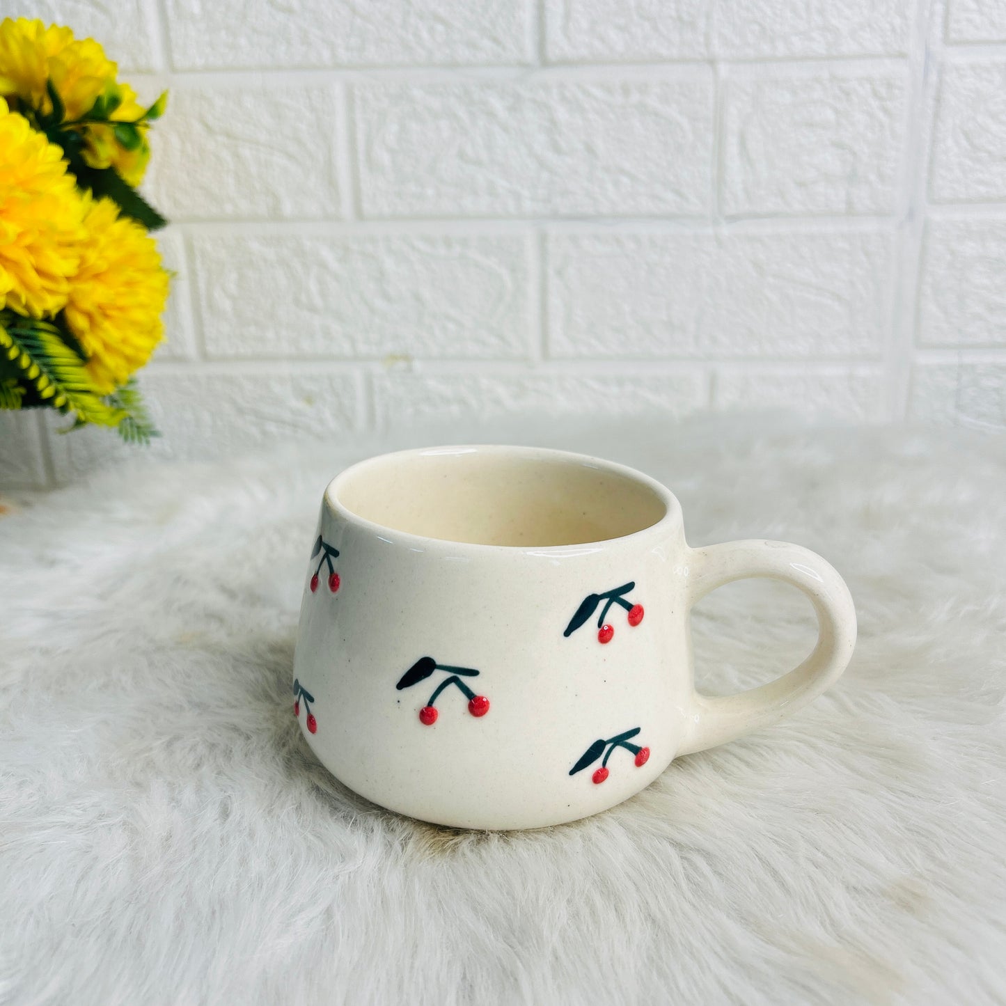 3D CHERRY ROUND MUG