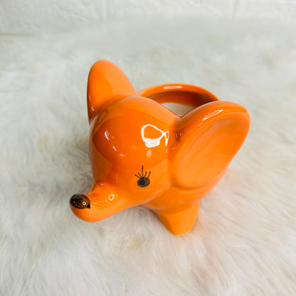 ORANGE ELEPHANT PLANTER (Set of 1)