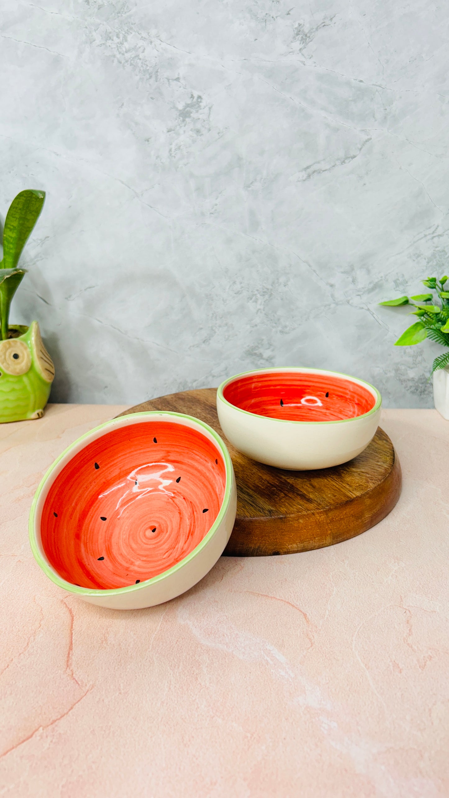 WATERMELON SNACK BOWL SET OF 1