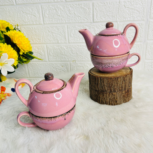 PINK KETTLE WITH CUP