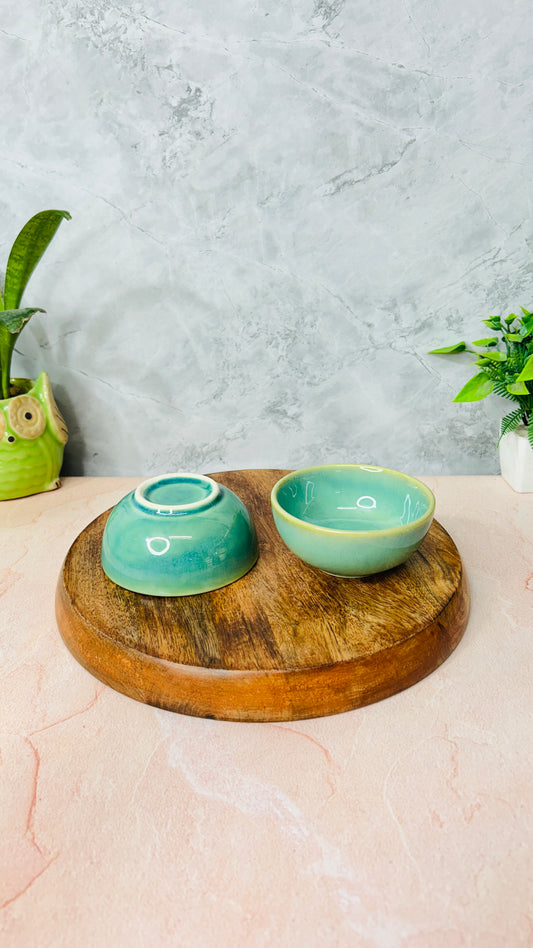 STUDIO SEA GREEN CURRY BOWL SET OF 2