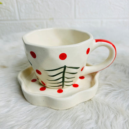 CHRISTMAS CUP SAUCER (Pack of 1)