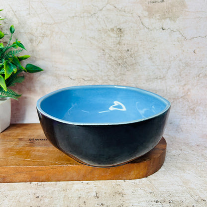 BLUE & BLACK SERVING BOWL - Buy 1 Get 1 FREE