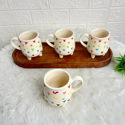 MULTI HEART LEG MUG