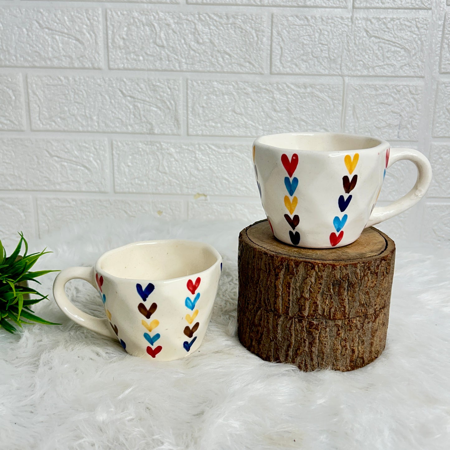 MULTI HEARTS TEA CUP