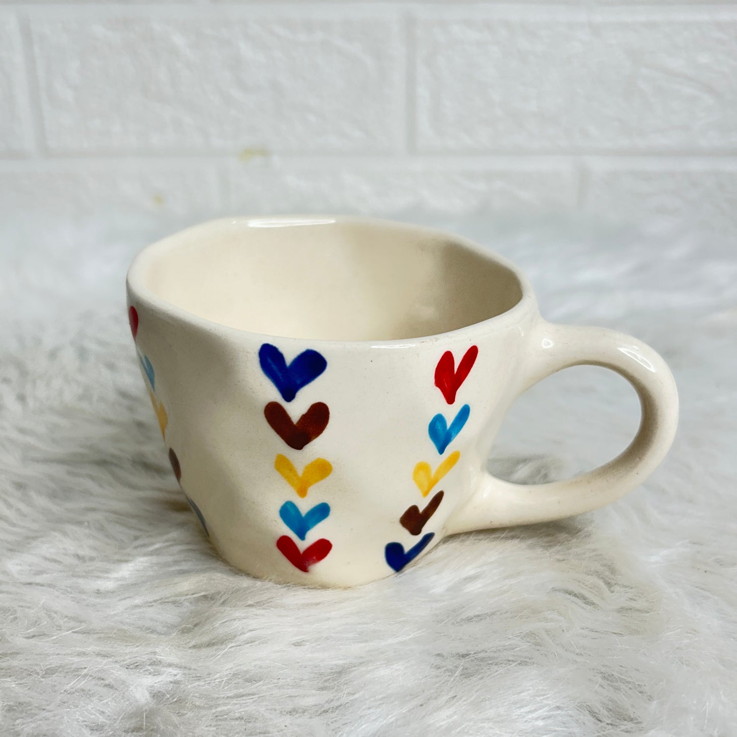 MULTI HEARTS TEA CUP