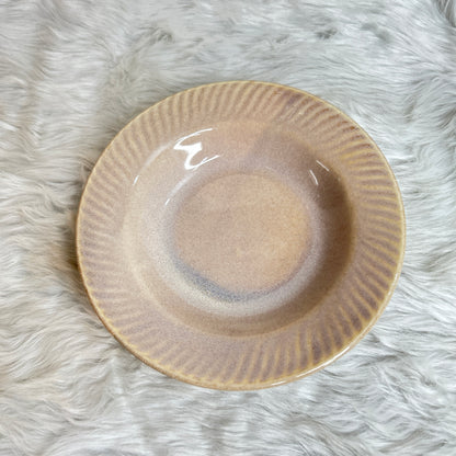 BEIGE PASTA PLATE 7.5 INCH