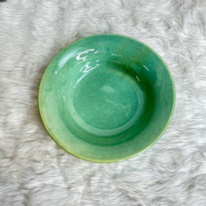 GREEN PASTA PLATE  9 INCH SET OF 1