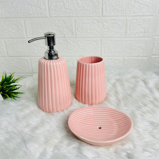 PINK BATHROOM SET