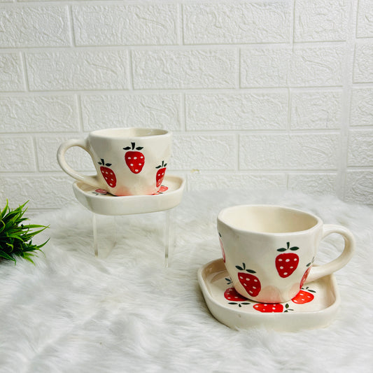 STRAWBERRY CUP & SAUCER SET OF 1