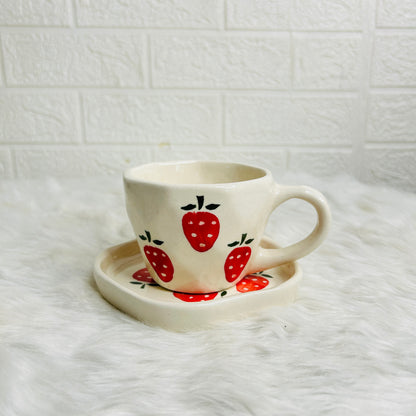 STRAWBERRY CUP & SAUCER SET OF 1