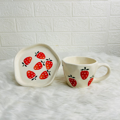 STRAWBERRY CUP & SAUCER SET OF 1