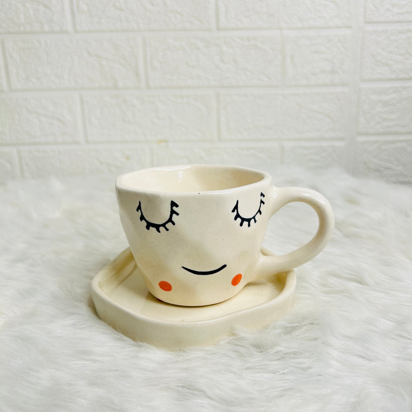 SMILEY CUP & SAUCER SET OF 1