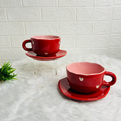 SWEETHEART SIP BROAD CUP & SAUCER SET OF 1