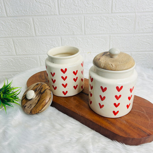 HEART JAR SET OF 1