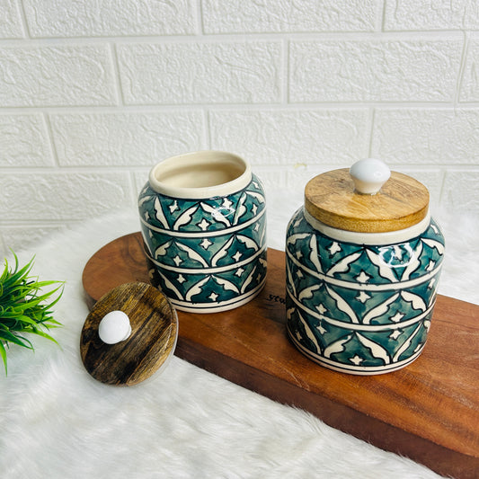 GREEN JAR SET OF 1