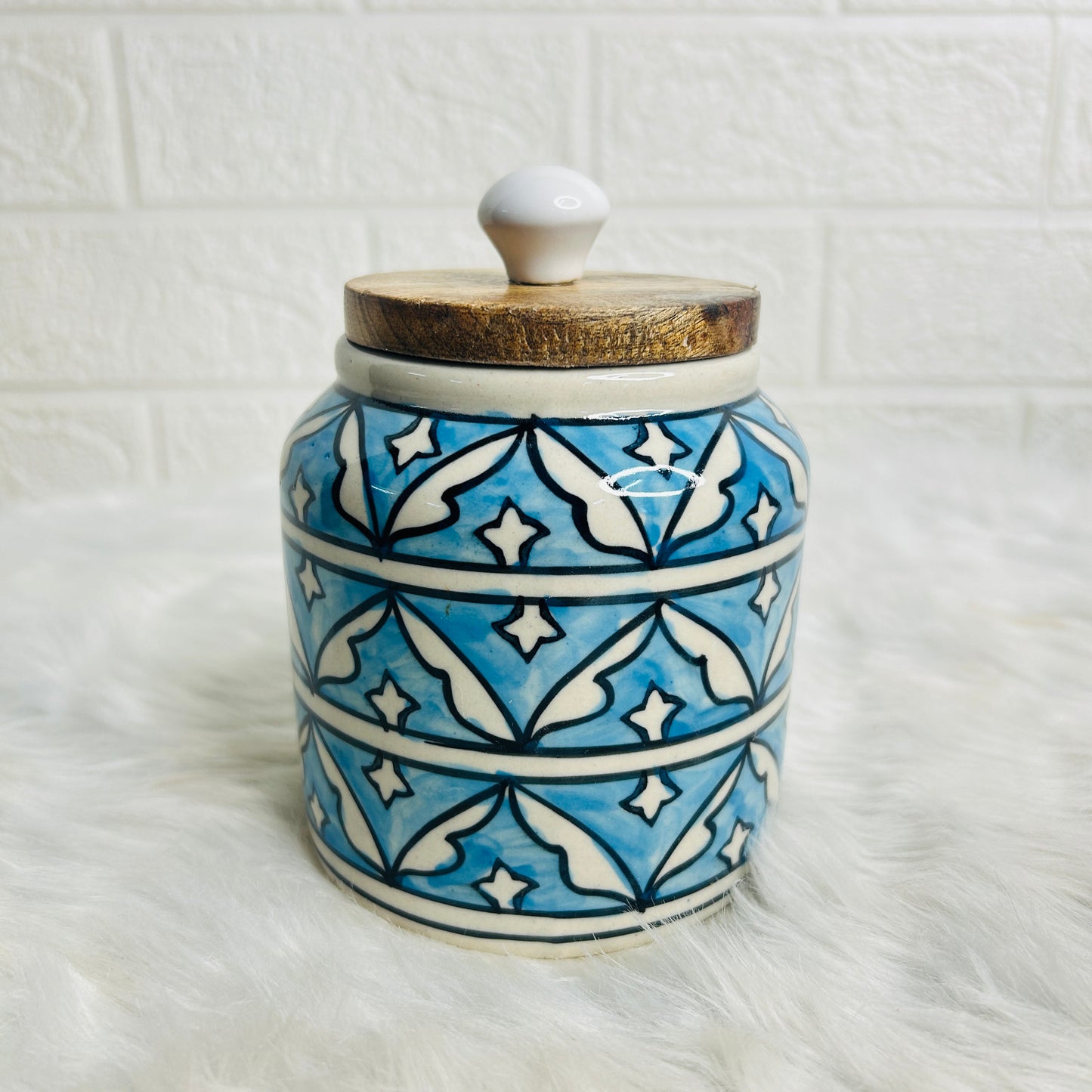 SKY BLUE JAR SET OF 1